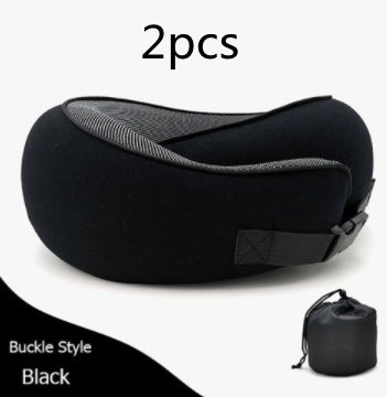 Travel Neck Pillow Non-Deformed Airplane Pillow Travel Neck Cushion Durable U-Shaped Travel Memory Cotton Nap Neck Pillow 1de