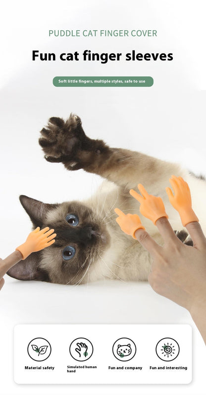 Pet Cat Touching Finger Massage Toy Funny Little Trick Small Hand Model Funny Artifact Cat Finger Stall 1e156eb8 3616 45ff 88