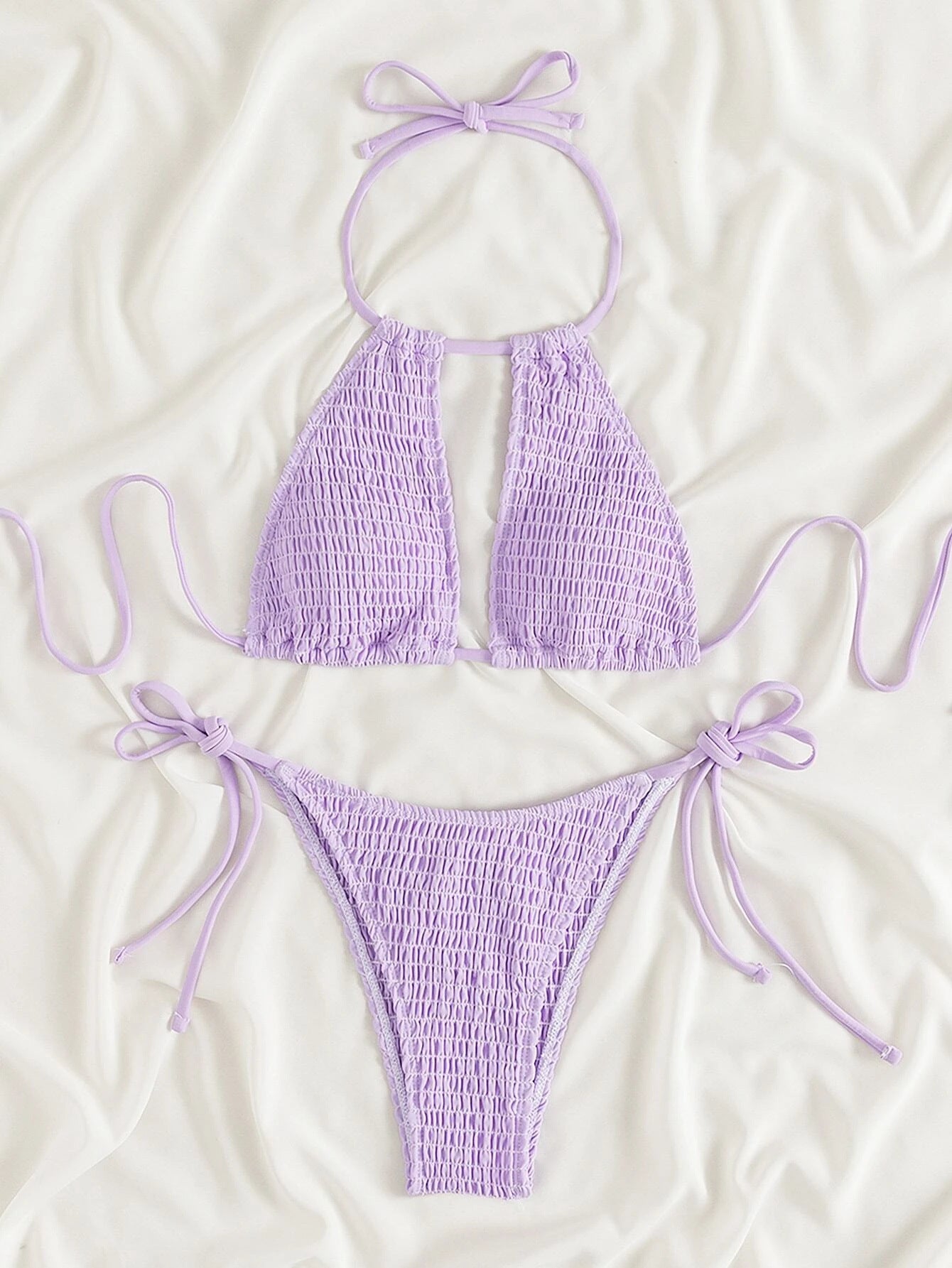 Women's Split Beach Swimsuit Bikini Two-piece Set 1e38530c 497e 42c6 b534 e206fd3b31db