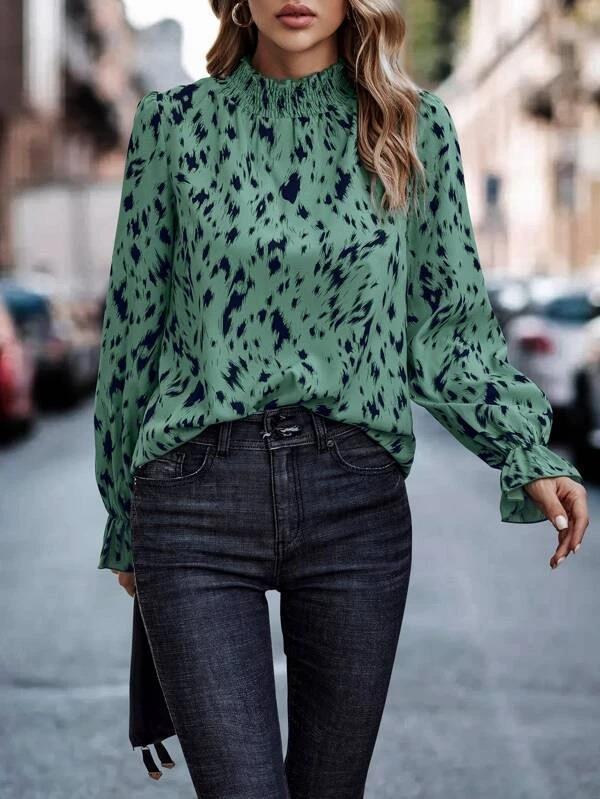 Women's Fashionable Elegant Polyester Pullover Long Sleeve Half Turtleneck Shirt 1e3afb82 f4d8 4df0 be18 080d5ef61c8c