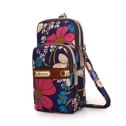 Three-Layer Zipper One-Shoulder Messenger Coin Purse 1e4b4836 a35b 48f8 a62c 51e12f8706e6