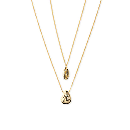 Temperament Fashion Double Layered Pearl Shell Pendant Clavicle Chain Female 1e5c7bbf cb6e 46cf 9c01 0dcc54e9e753