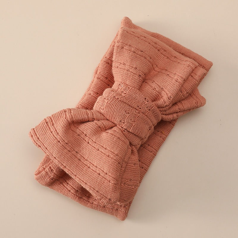 Cute Bowknot Cotton Elastic Baby Hair Band 1e92783a a793 4f17 8d42 99d3a5f7e355