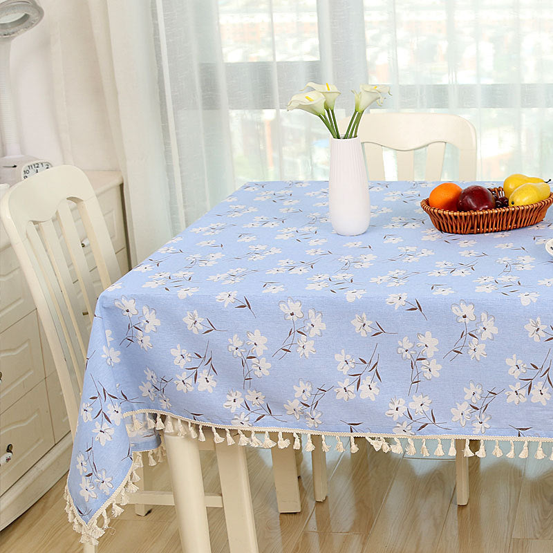 Cotton And Linen Small Round Table Cloth Simple Striped 1e942350 0a32 4040 88c5 bbcc2cd16cf0