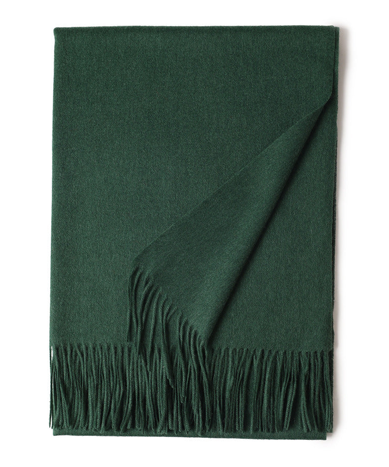 New Solid Color Wool Long Beard Warm Tassel Scarf Thick 1ea36197 48d8 4564 a31c 9c405e769ce9