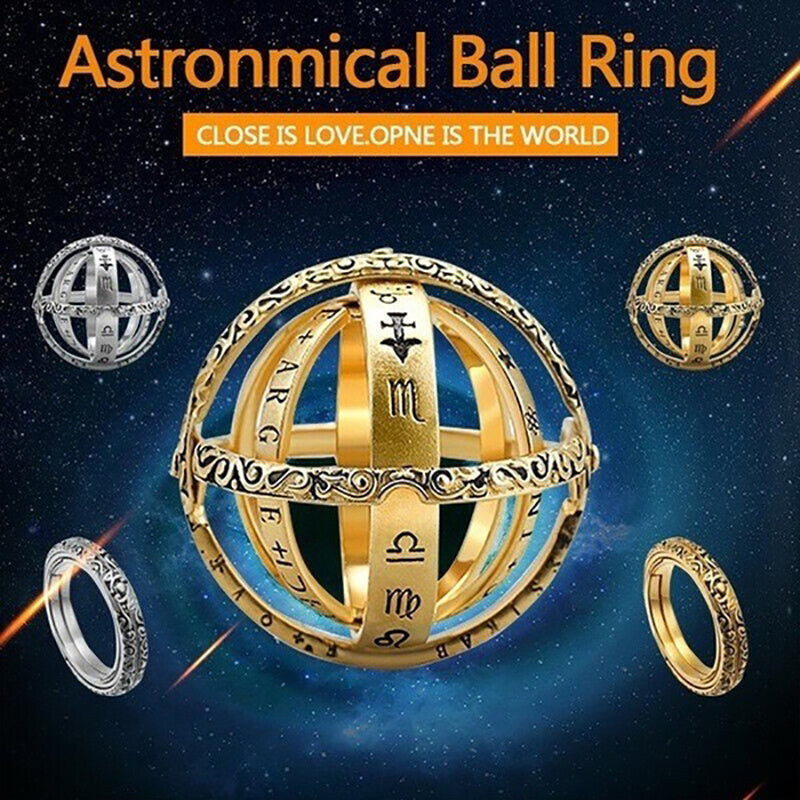Germany Astronomical Ball Ring Necklace Europe And America Flip Deformation Universe Globe 1ea6a038 45d1 413a ae44 0166b9f071