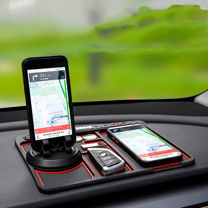 Non-Slip Car Phone Pad For 4-in-1 Car Parking Number Card Anti-Slip Mat Auto Phone Holder Sticky Anti Slide Dash Phone Mount 