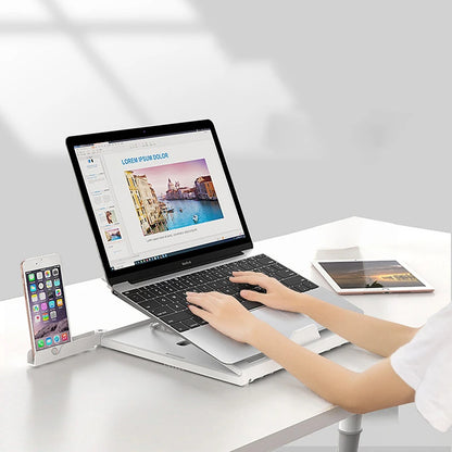 New Laptop Stand Multifunctional Folding Lift Portable Laptop Stand Monitor Increase Rack Aluminum Alloy Base - 图片 7