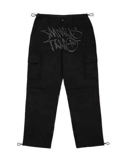 Men's Pants Street Summer Casual Straight Pants European And American Printed Elastic Neutral Pants 1ed0f55c 08a0 4cb6 8607 7