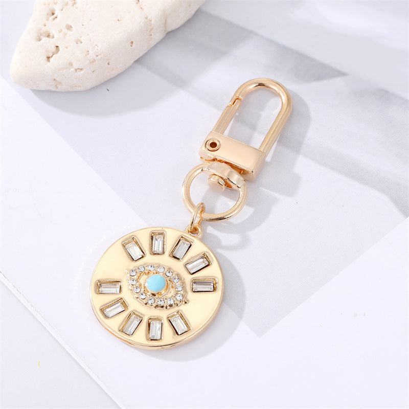 Dot Drilling Alloy Love Eye Keychain 1ed90387 ffb5 4493 b4d9 39963fe84b73