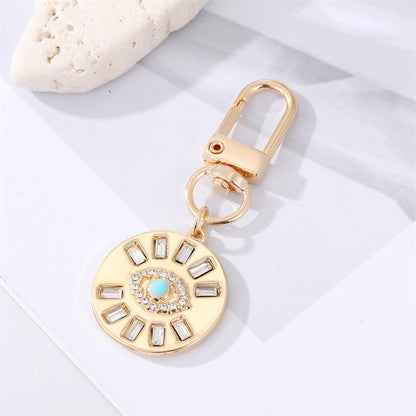 Dot Drilling Alloy Love Eye Keychain 1ed90387 ffb5 4493 b4d9 39963fe84b73