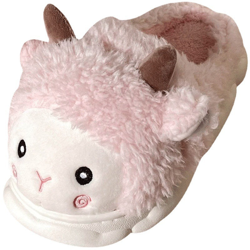 Cute Lamb Cotton Slippers Women's Autumn And Winter 1edf83f5 7d43 44af a0a8 3fd53b9f4c2e