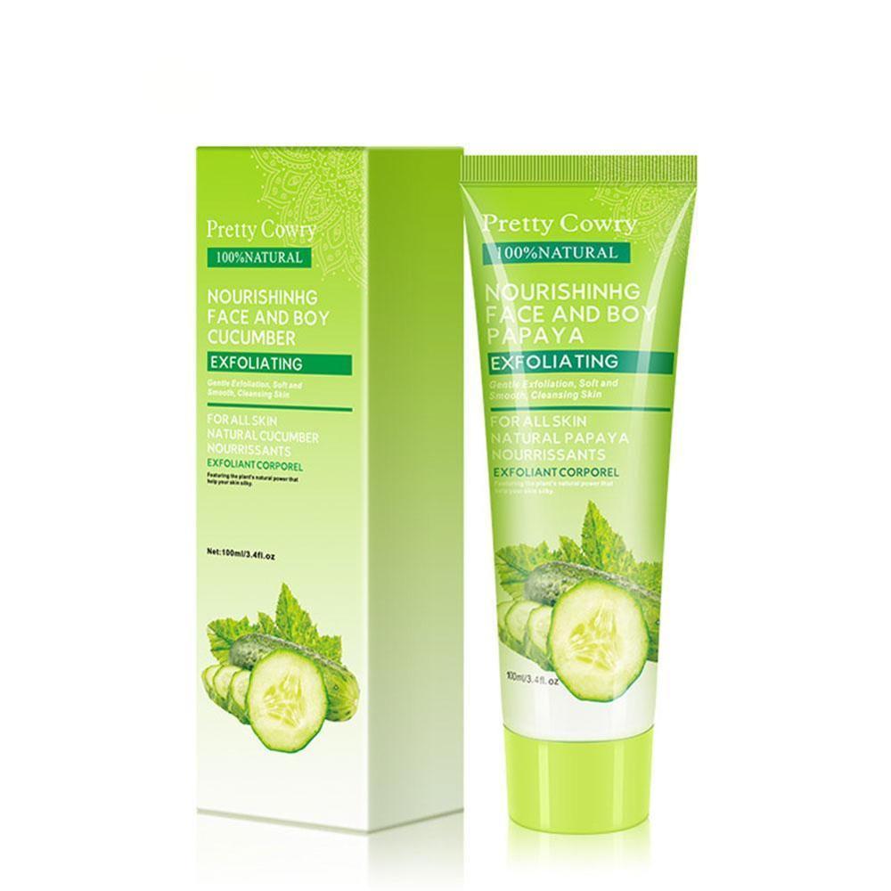 Cucumber Coconut Papaya Facial Exfoliating Gel Cream 100ml Body Cleansing 1ef43df3 556d 4cc4 ab56 944c702b9b83