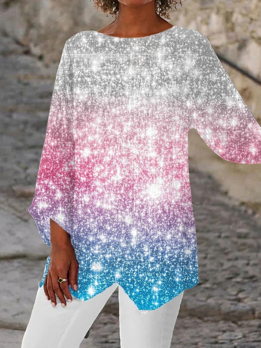 3D Printed Abstract Graphic V Neck Shirt - HD Wireless Product #6
