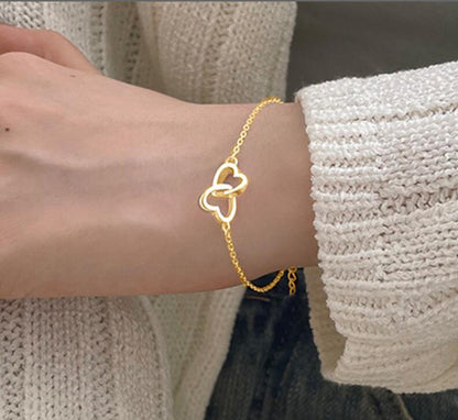 Women's Fashion Alloy Heart Shaped Bracelet 1f02dd62 0773 4fc5 b292 6ddc9f141ced