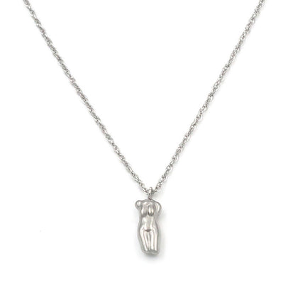18K Stainless Steel Clavicle Chain Female Portrait - HD Wireless Product #6