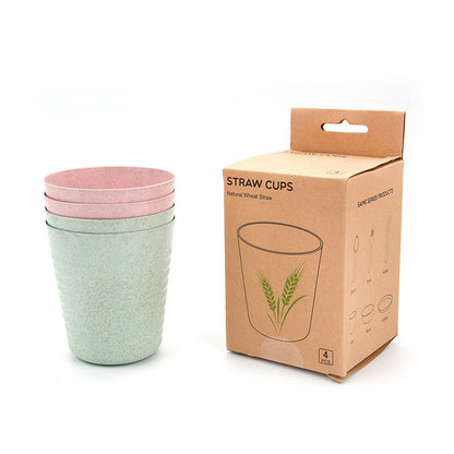 Wheat Straw Cutlery Set, Cups, Dishes, Forks, Spoons, Drop-Proof Dishes Wholesale 1f195b14 40cb 4e8e be4f b54e695f4454
