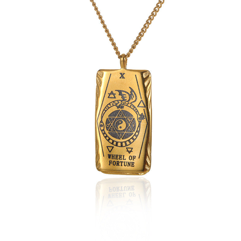 New Personalized Simple Stainless Steel Square Card Necklace 1f3521e5 4d21 4a43 b54f 681b6ac2d9f6