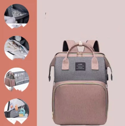 Multifunctional Folding Crib Large Capacity Backpack 1f4d8dfc 2ff9 4cae 89b2 f2ab63a6bda4