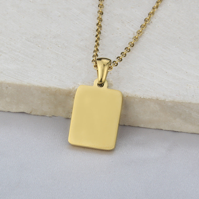Stainless Steel Square Shell Zodiac Necklace 1f51c3b5 084d 4f6a 9f47 d1585d984122