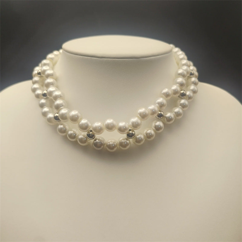 French Style Vintage Pearl Flower Cutout Necklace High-grade Personality Sweet Cool Clavicle Chain 1f5370aa 2752 4cd1 a644 fa