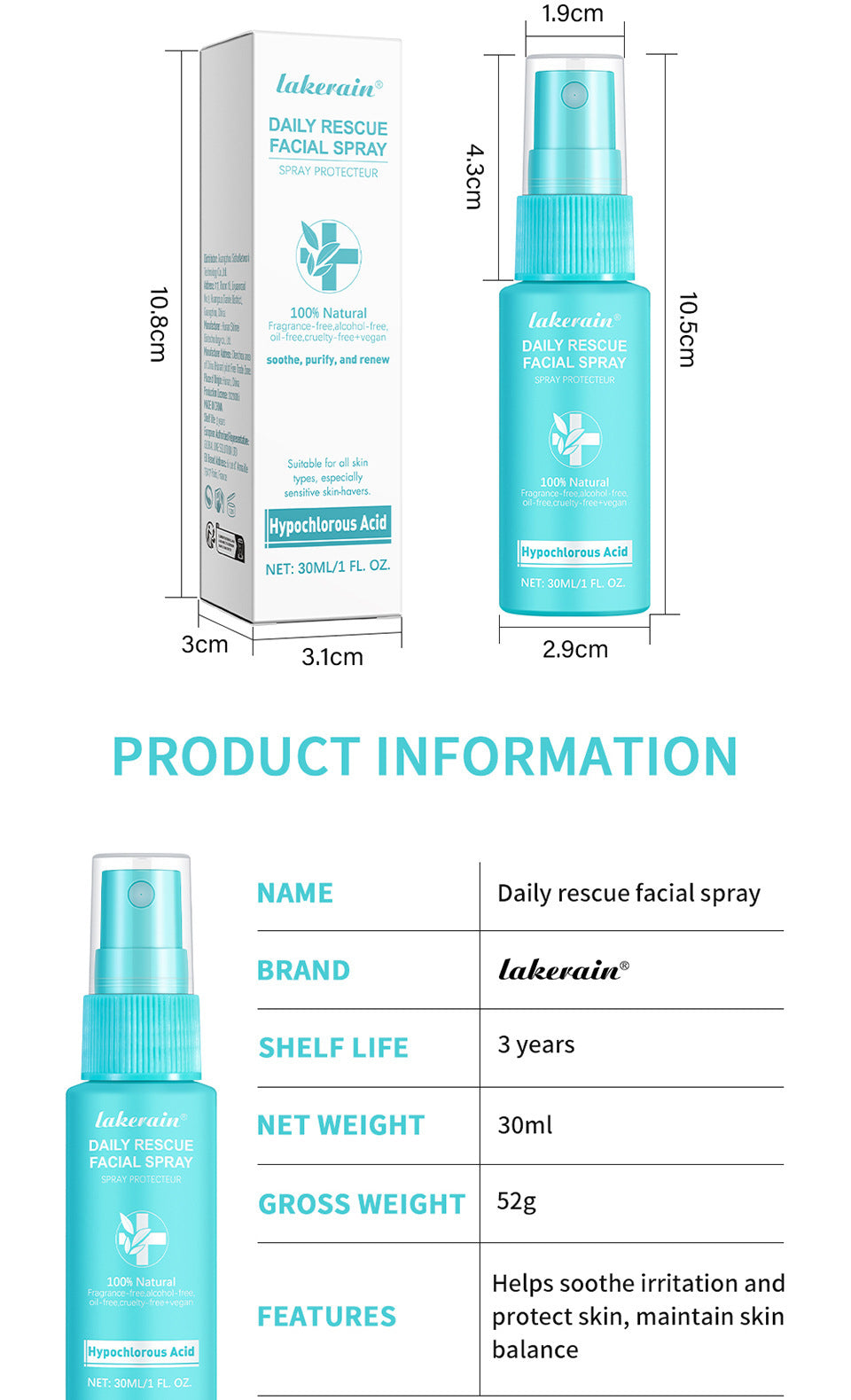 Lakerain Facial First Aid Spray Hypochlorous Skin 1f57e7e5 cc8c 4d78 9759 6e8ea40aa396