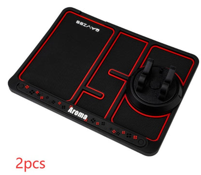 Non-Slip Car Phone Pad For 4-in-1 Car Parking Number Card Anti-Slip Mat Auto Phone Holder Sticky Anti Slide Dash Phone Mount 
