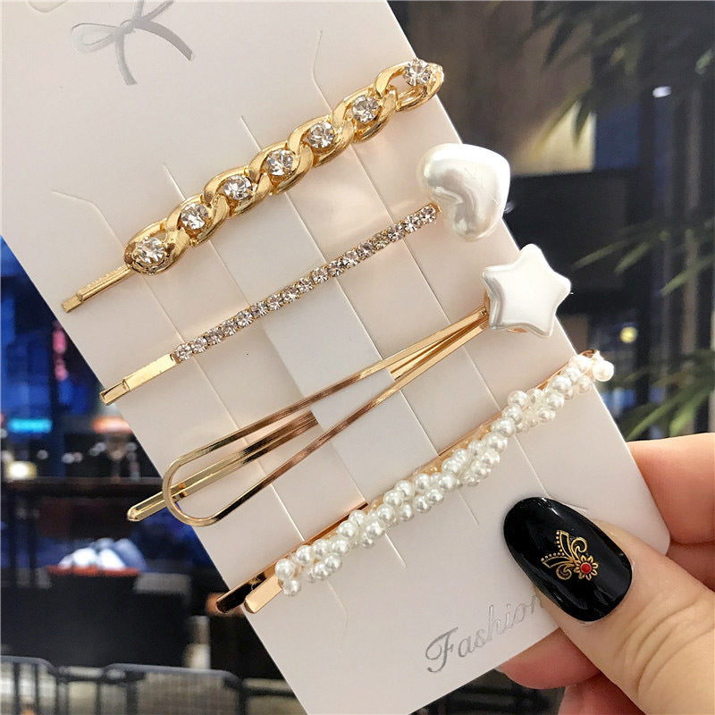 Jewelry Pearl Hairpin Set Retro Handmade Clip 1f7bc7f8 56b9 4940 86ed 703413619f35