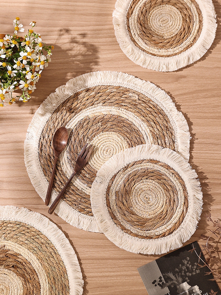 Tassel Grass Insulated Dining Table Mat 1f92b477 d955 4325 bb6d d224b1a85c82