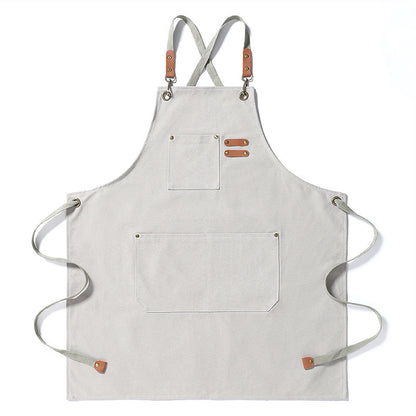 Thickened Canvas Jean Apron Household Barista Kitchen Restaurant 1f9a1bc8 f3d4 4008 af7b 842d04b733dc