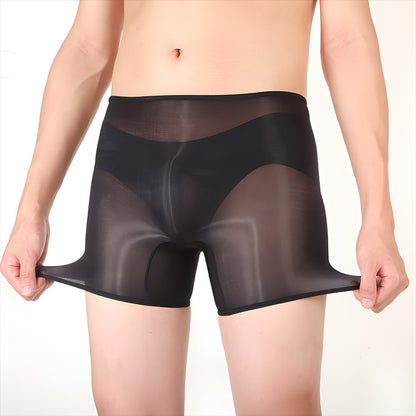 Men's Ultra-thin Shiny Stockings Transparent Bag Independent Warehouse Boxer Briefs 1f9f2049 121a 4934 b82a c4f308f05429