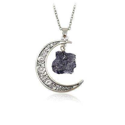 Natural Stone Crystal Necklace Vintage 1fee7261 b032 49dd be5a 80986ada5db3