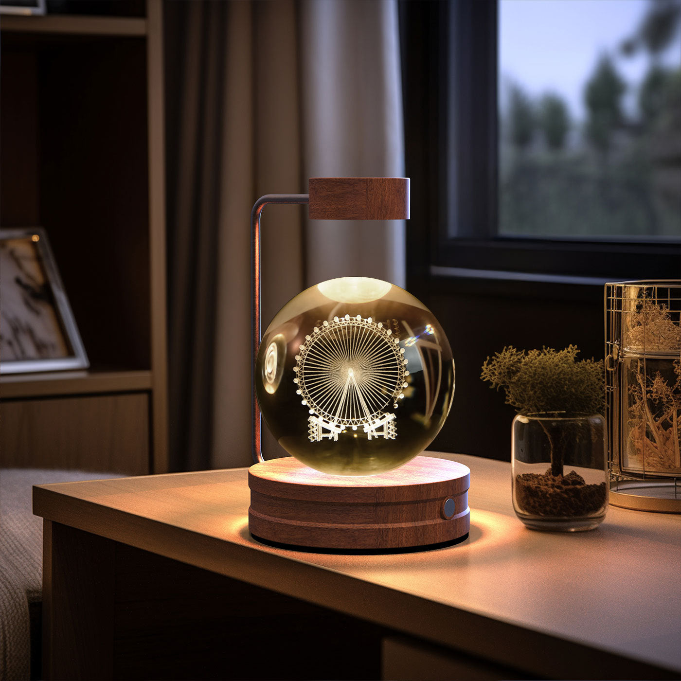 Crystal Ball Cosmic Dinosaur Indoor Night Light USB Power Warm Bedside Light Birthday Gift Night Lamp 1ff37b5c 9aa8 4fe7 b052