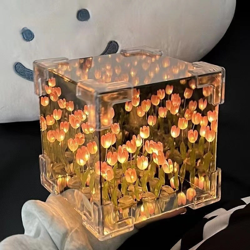 Tulip Flower Sea Small Night Lamp Handmade Diy Material Package 1fffa985 3f69 4096 9b24 97814a142792 fine
