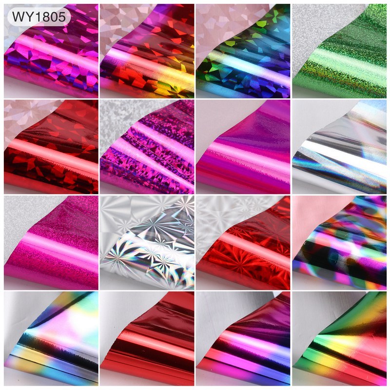 16pcs 20x4cm Mix Nail Art Transfer Foil Sticker - HD Wireless Product #1