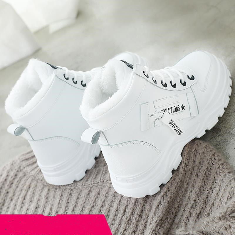 Short boots wild warm and velvet snow boots cotton shoes 2019560523582