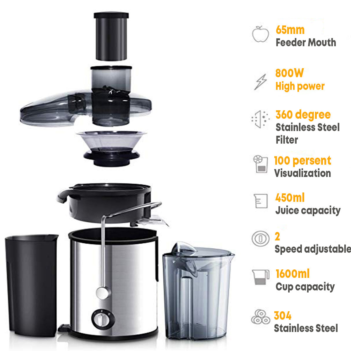 800W Electric juicer - HD Wireless Product #3