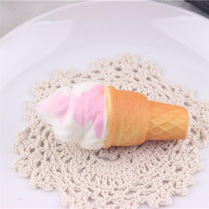 Slow rebound simulation ice cream small torch sweet pendant decompression toy squeezing music 201972142794