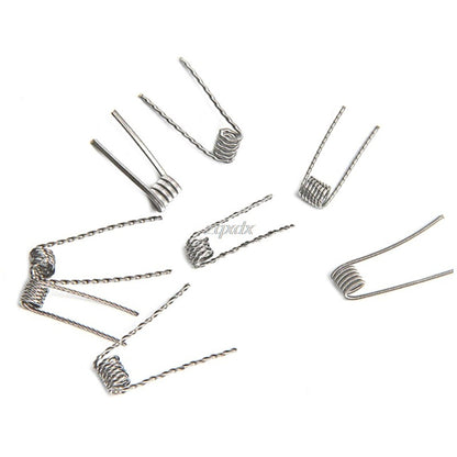 48pcs Pre Built Coils Rta Rda Flat Twisted Fused Clapton Qua - HD Wireless Product #5