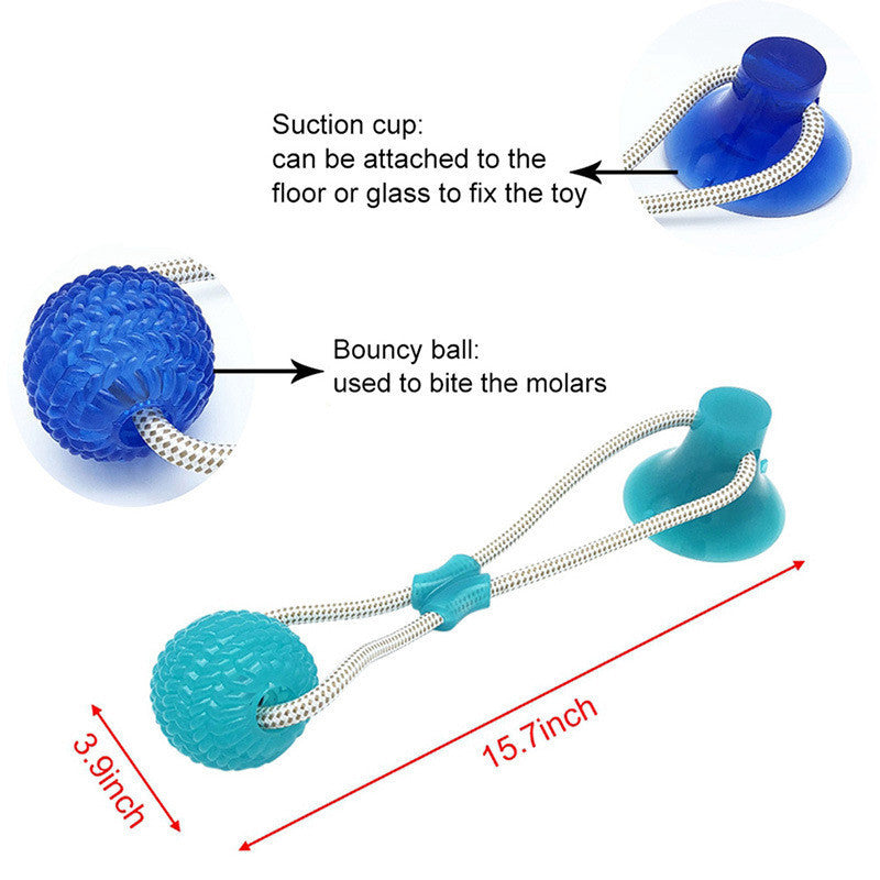 Pet dog rubber sucker molar toy 2028098042227