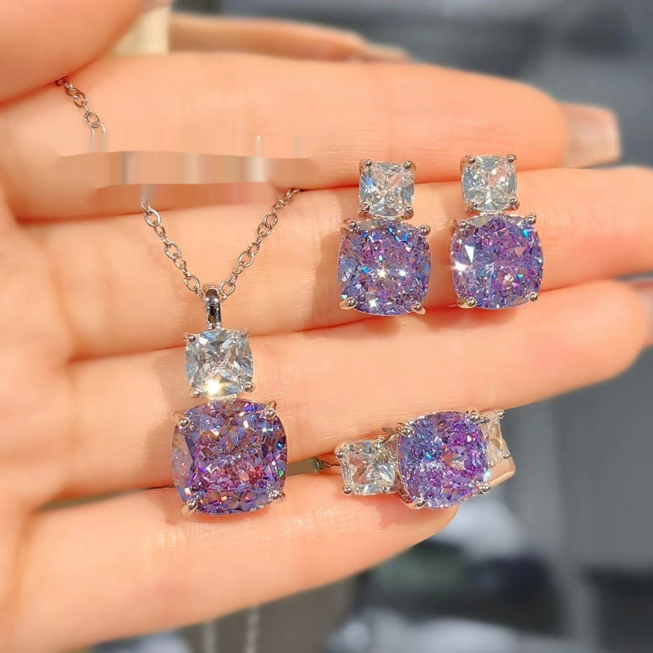 High Carbon Diamond Ice Flower Cut All-match Necklace 20364ca9 0ba9 463e 9ab5 76587563e986 fine