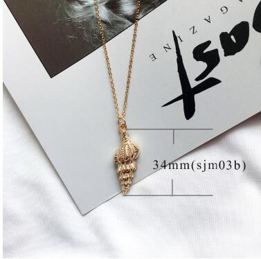 Alloy Shell Starfish Necklace 2038509949596