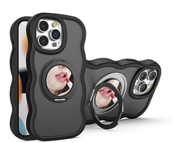 Dirt-resistant With Mobile Phone Mirror Bracket Magnetic Suction Phone Case - 图片 3