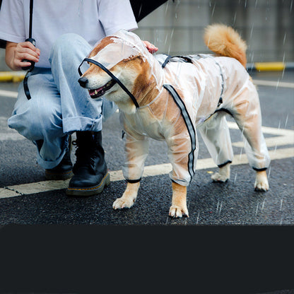 Puppy dog raincoat four feet 204078917962
