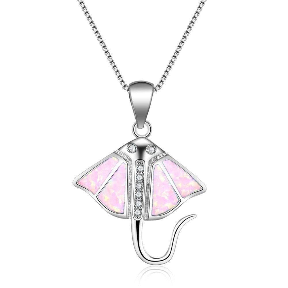 Opal 5 color whale necklace 20470785656332