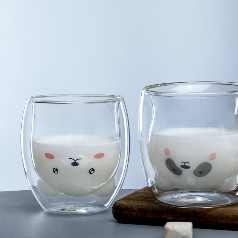 3D Double Layer Lovely Panda Cup Skull Wine Cup - HD Wireless Product #2
