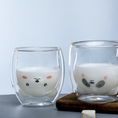 3D Double Layer Lovely Panda Cup Skull Wine Cup - HD Wireless Product #2