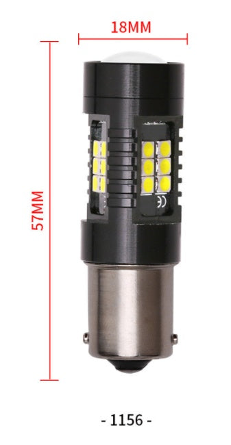 Automotive LED turn signal 1156 1157 BA15S 2835 3030 21SMD S25 reversing brake light 20473072195