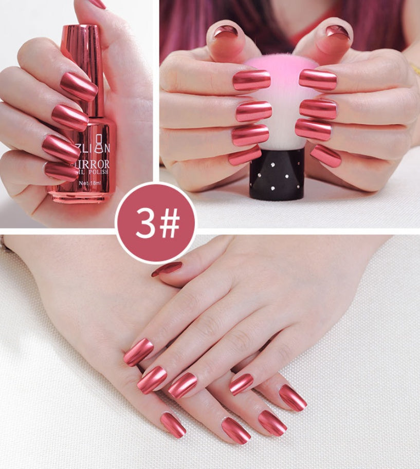 Mirror Silver Nail Polish 2047524389015