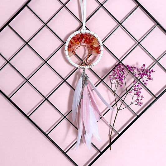 Car pendant feather decoration gravel home pendant jewelry gift 2048539660739